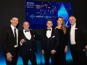 Supporting image for story: Telford firm secures prestigious industry accolade and a meeting with an Arsenal legend