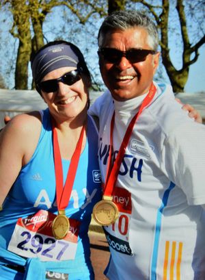 Suresh running the London Marathon for Promise Dreams
