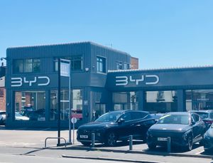 The new BYD dealership in Enville Street, Stourbridge