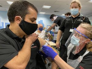 Supporting image for story: Fire service staff join coronavirus vaccination roll-out