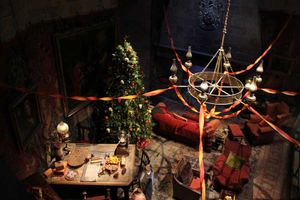 Visitors can stand in such amazing sets as the Great Hall and Diagon Alley, to see the Gryffindor common room first hand