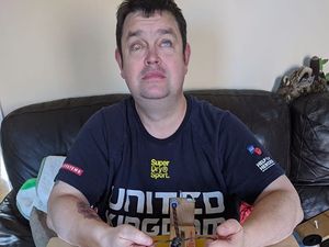 Supporting image for story: Market Drayton blind veteran hand-making hundreds of rainbow gifts for the NHS