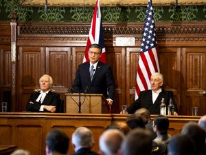 Supporting image for story: US speaker seeks to ‘calm the waters’ on UK trip amid Trump Greenland threats