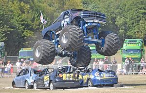 Monster Trucks at  King George V Playing Fields, Bloxwich. Big Pete and the Grim Reaper.
