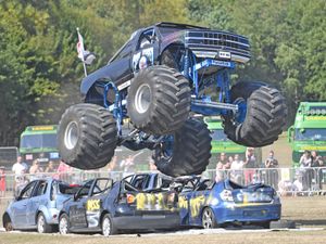 Supporting image for story: Watch: Crowds flock to see Monster trucks and daredevils in Bloxwich