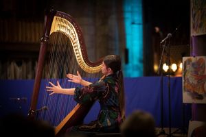 Harp virtuoso Heledd Wynn Newton, winner of the inaugural Pendine Young Musician of Wales competition at the North Wales International Music Festival