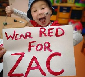 Wear red for Zac
