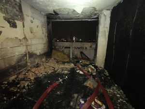 Supporting image for story: Watch terrifying moment 'dangerous' e-bike battery explodes causing flat fire and sparking UK ban