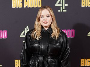 Supporting image for story: Nicola Coughlan wows in black leather ensemble at Big Mood screening