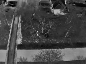 Supporting image for story: Thermal drone photos help police track down man wanted for domestic offences