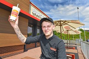 Assistant manager Adam Leedham enjoys eating outdoors when he gets the chance 