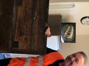 Supporting image for story: Discovery of 130-year-old explosive box sheds light on the history of Bridgnorth's Cliff Railway