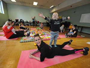 Supporting image for story: Mum and baby fitness class is a hit