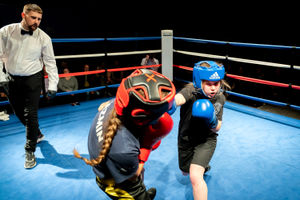 Jodie Ansell in the thick of the action