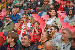 Walsall fans before the game