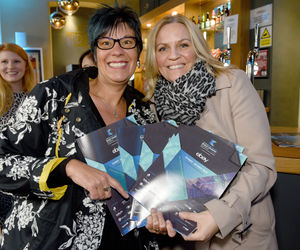 Jane Lamine from Dudley Council and Kate Kirkpatrick from Black Country Living Museum at the launch of the festival brochure