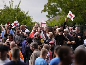 Supporting image for story: Three arrested as demo takes place outside hotel used to house migrants
