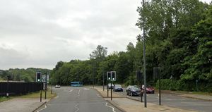 Hollinsgate, between Telford shopping centre and Hollinswood Interchange (A442) was closed on Saturday afternoon while emergency service dealt with a collision. Photo: Google