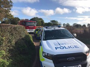 Supporting image for story: Women hurt and car on side after crash near Market Drayton