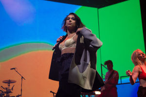 Dua Lipa at Birmingham's Genting Arena. Pic: Emma Turner