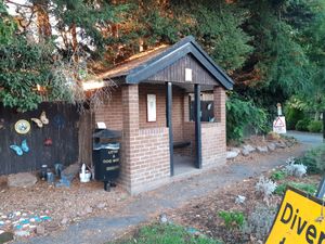 A shelter at one of the bus stops in Tibberton is looked after by one of the villagers. Picture; LDRS