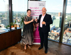 Rayner Grice, head of the Birmingham office, and Peter Swinburn, CEO, at anniversary event