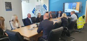  Pat McFadden was given a rundown of how the plant works and how it remain sustainable as part of the visit