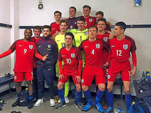 Supporting image for story: Connor proves a hit with the Three Lions