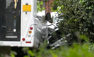 A people carrier and a car have crashed in Perton, next to Brownies Nursery, with two taken to hospital.