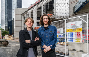 James Attwood and Hozier visit the Birmingham Town Hall and Symphony Hall redevelopment