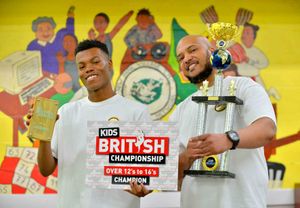 Breakdance champion A J The Cypher Cat with his father Pablo Brown, who runs a breakdance school