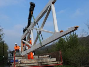 Supporting image for story: Year-long project to restore historic railway gates outside Ironbridge nearing completion