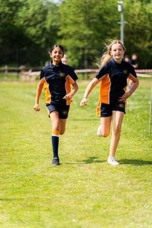 Students at Ormiston SWB Academy taking part in a 'Race for Life'