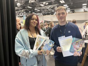 Supporting image for story: Halesowen College students get help with their options at career fair