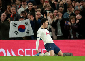 Tottenham Hotspur's Son Heung-min celebrates