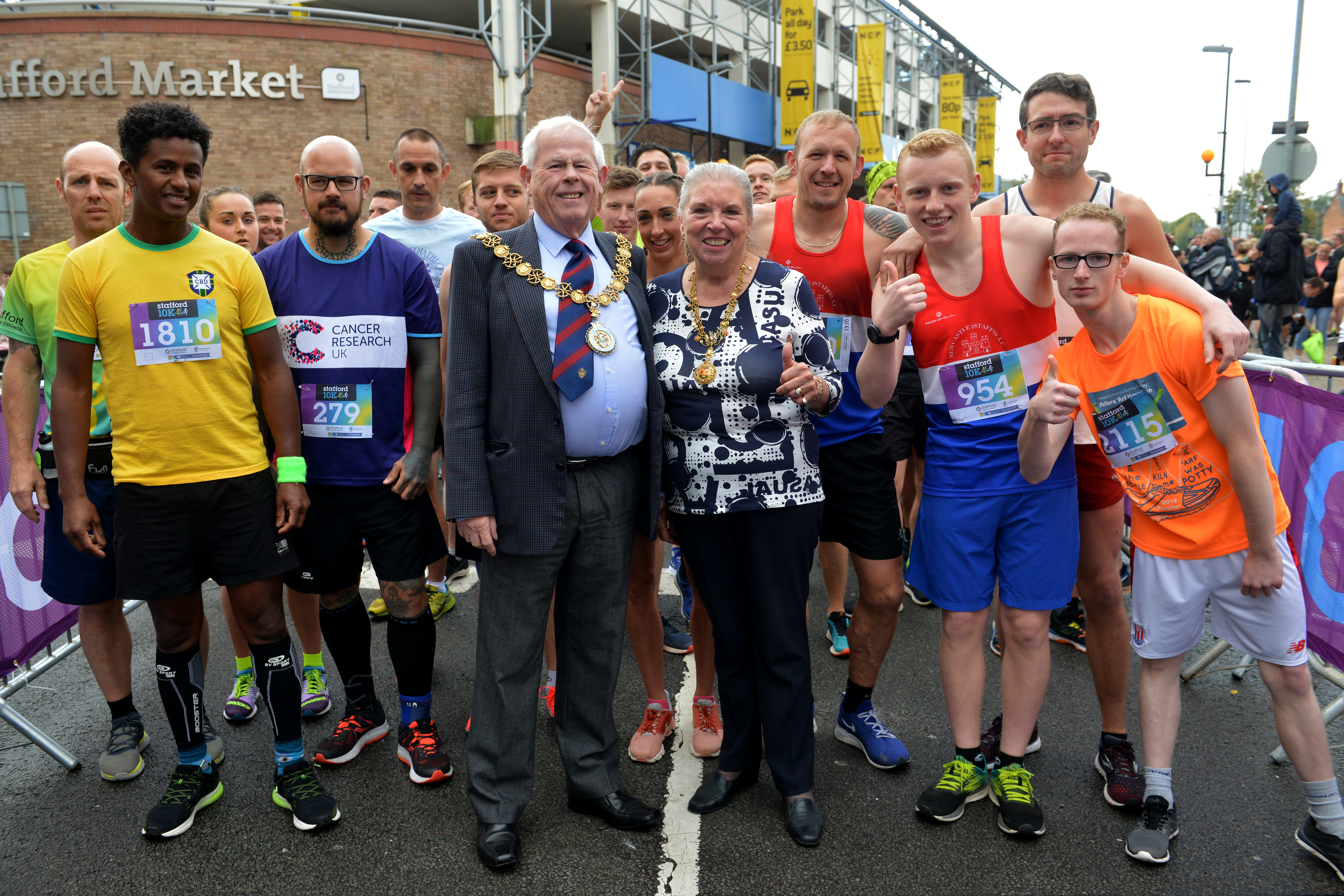 The mayor and mayoress of Stafford
