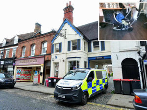 Supporting image for story: Video and pictures: Lucky escape for baby as Newport shop sign falls onto pram