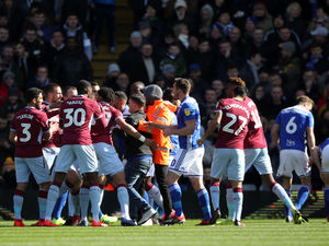 Supporting image for story: Aston Villa star Jack Grealish attacked by pitch invader during Second City Derby
