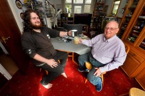 Robert and Ryan share a cup of tea