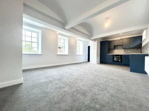 The kitchen / living area is spacious and well lit