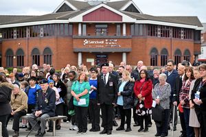 The community came together for the VE Day 80 commemorative event outside Sandwell Council House in Oldbury Civic Square.