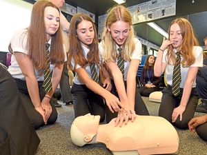 Supporting image for story: Shifnal students take CPR skills to heart
