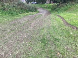 Supporting image for story: Bollard ripped out before car stunt yobs damage Whittington Castle grounds