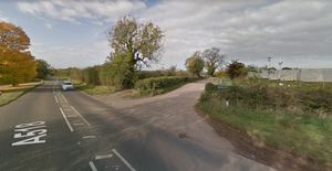 A Google Street View Image Of The Entrance To Dearnsdale Farm Off The A518 Near Stafford