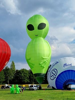 Pictures of balloons taken at the fiesta by Jase Garton before during the afternoon