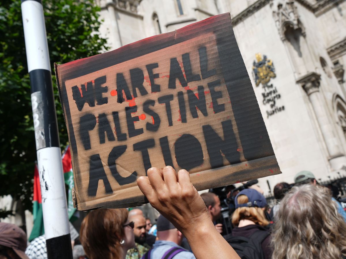 First people charged with supporting Palestine Action plead not guilty First people charged with supporting Palestine Action plead not guilty