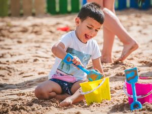 Supporting image for story: Bringing the beach to Staffordshire as farm park  splashes out on new play area