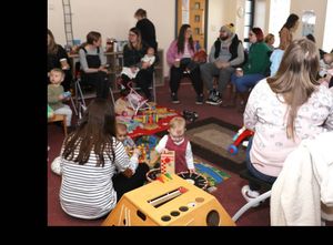 The breastfeeding peer support group meeting