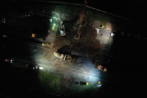 An aerial view of the site. Picture: Highways England