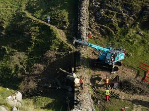 The scene where the Sycamore Gap tree was felled